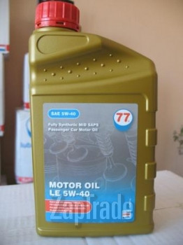 Купить моторное масло 77lubricants MOTOR OIL LE 5w-40,  в интернет-магазине в Нижневартовске