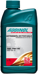 Трансмиссионные масла и жидкости ГУР: Addinol Getriebeol GH 75W140 LS 1L МКПП, мосты, редукторы, Синтетическое | Артикул 4014766072887